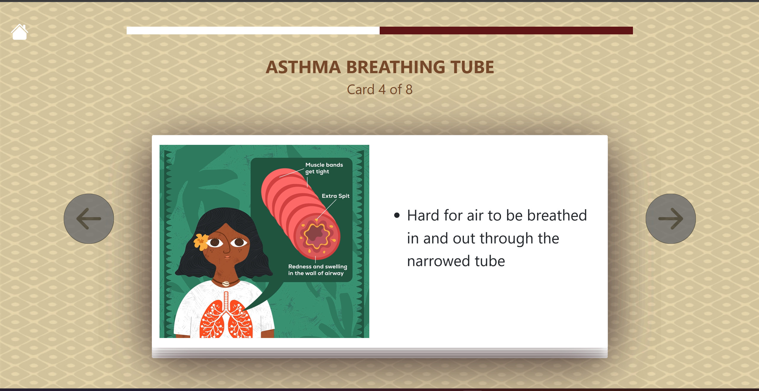 asthma app stacked cards landscape